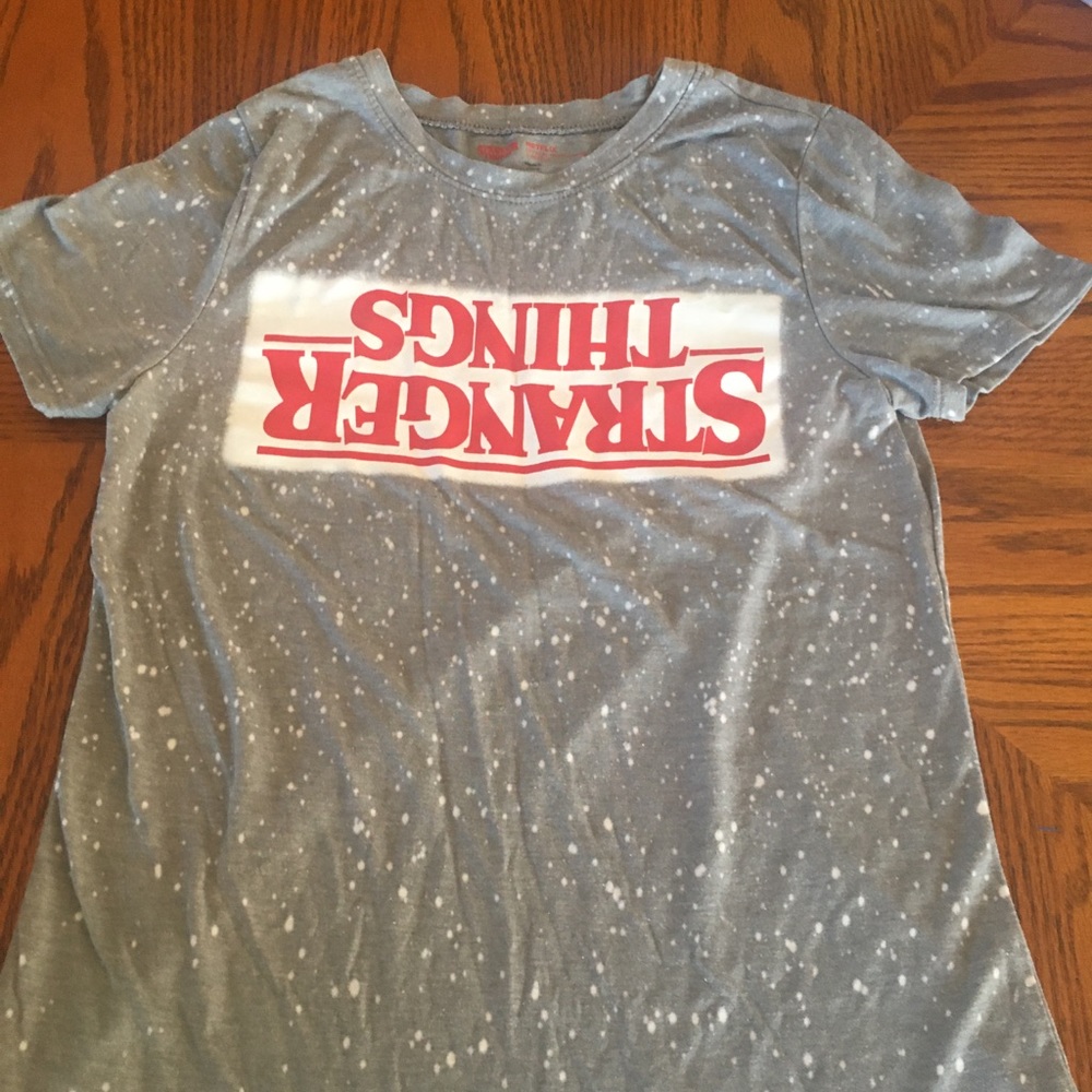 Gray stranger things shirt